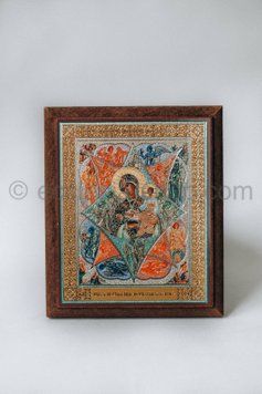 Икона Пресвятой Богородицы Неопалимая Купина ICON-NEOPALYMA-KUPYNA-MDF-12x14 фото