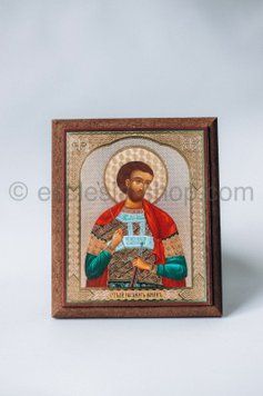 Икона св. Иоанна Воина ICON-SVYATYY-IOANN-VOYN-MDF-12x14 фото