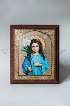 Икона Пресвятой Богородицы Трилетствующая ICON-TRILITNYA-MDF-12x14 фото
