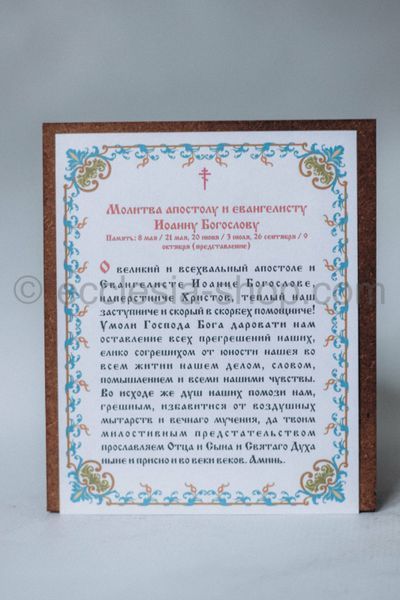Icon of St. Apostle John the Theologian