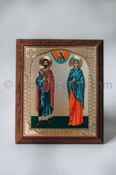 Icon of St. Martyrs Adrian and Natalia